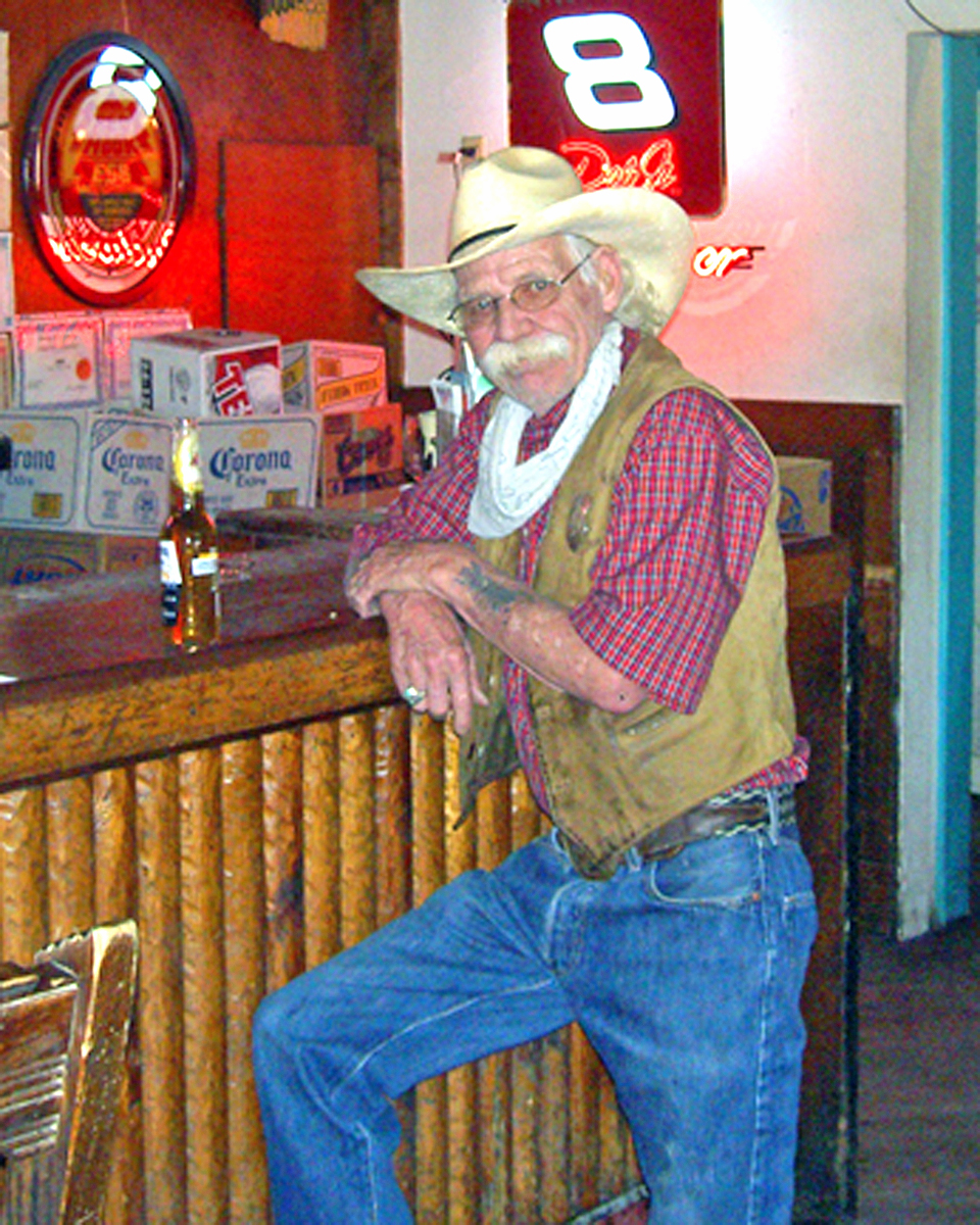 cowboy at the Mine Shaft Tavern, Madrid, New Mexico