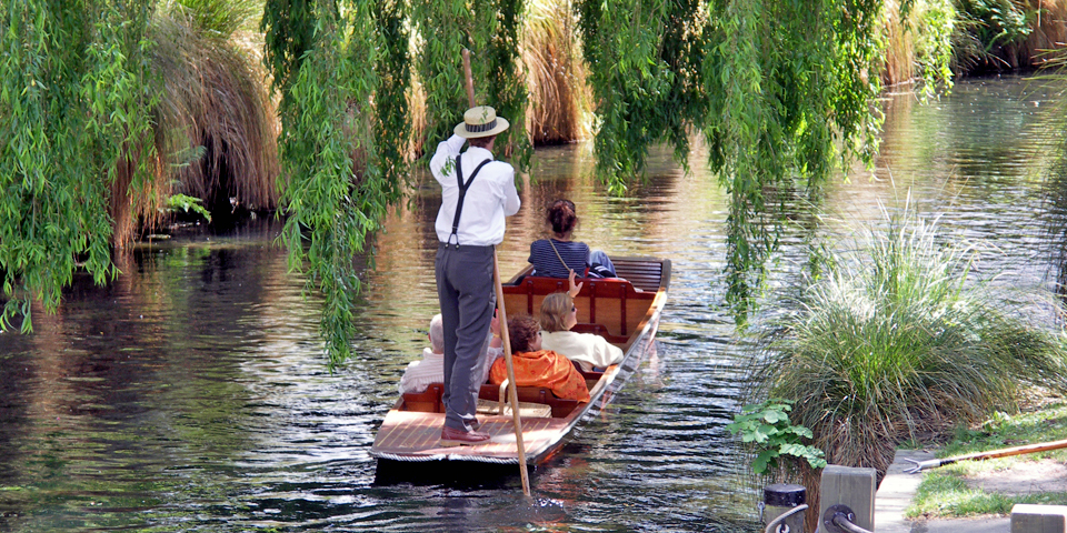 Punting on the Avon, hristchurch, New Zealand