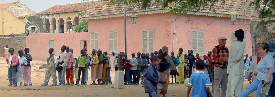 schoolchildren, Île de Gorée, Dakar, Senegal