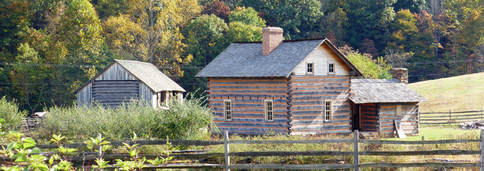 1800 homestead, Blue Ridge Institute & Museum, Ferrum College in Southwestern Virginia