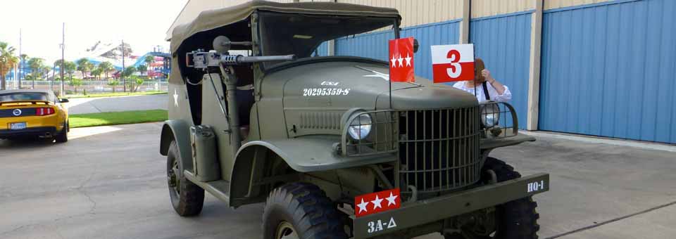 General Patton’s jeep, Lone Star Flight Museum, Galveston, Texas