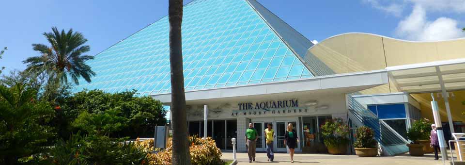 Aquarium Pyramid at Moody gardens, Galveston, Texas