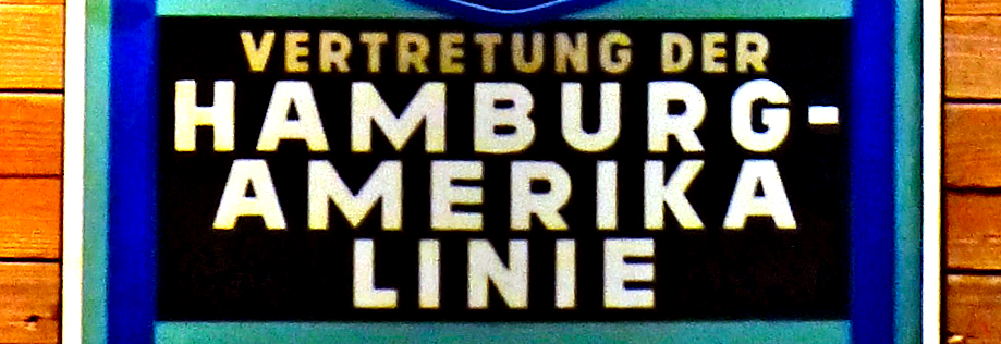 Hamburg-Amerika Linie sign, Maritime Museum, Hamburg, Germany