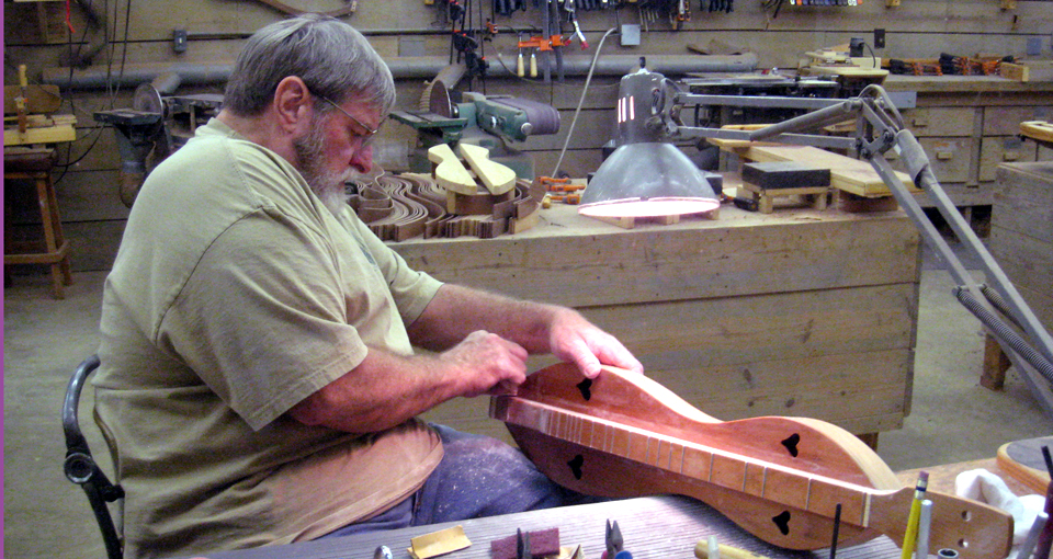 Watch as dulcimers are hand crafted in Mountain View, Arkansas.
