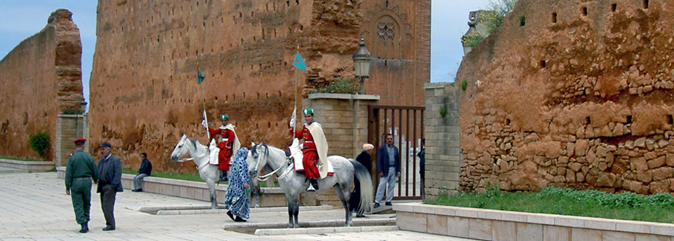 Entrance to Mausoleum of King Mohammed V, Rabat, Morocco