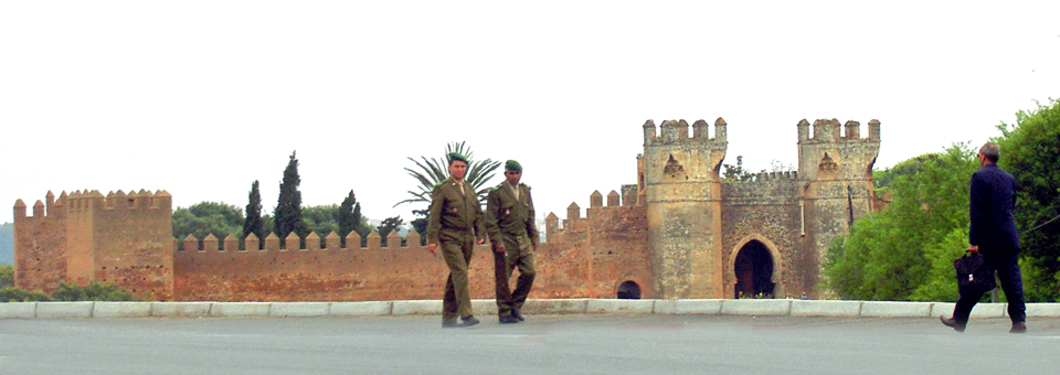 Outside the walls of the Royal Palace, Rabat