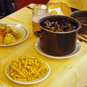 moule-frites, Brussels, Belgium