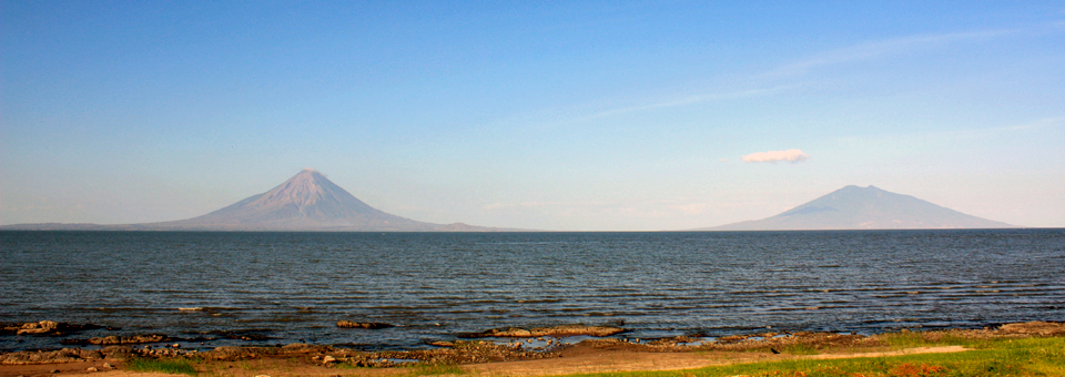 volcanoes on Lake Nicaragua