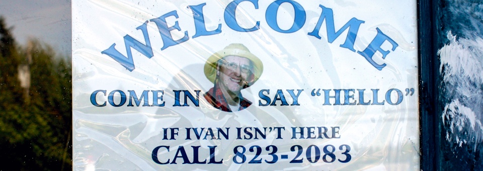  Ivan's welcome sign 