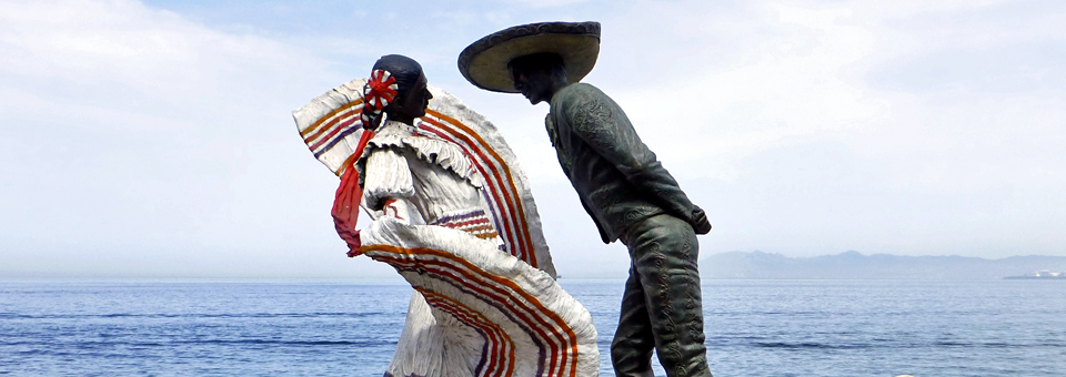 statues along El Malecon, Puerto Vallarta 
