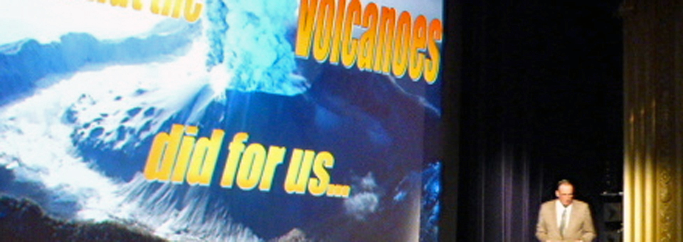 Richard Cowley, What volcanoes did for us lecture