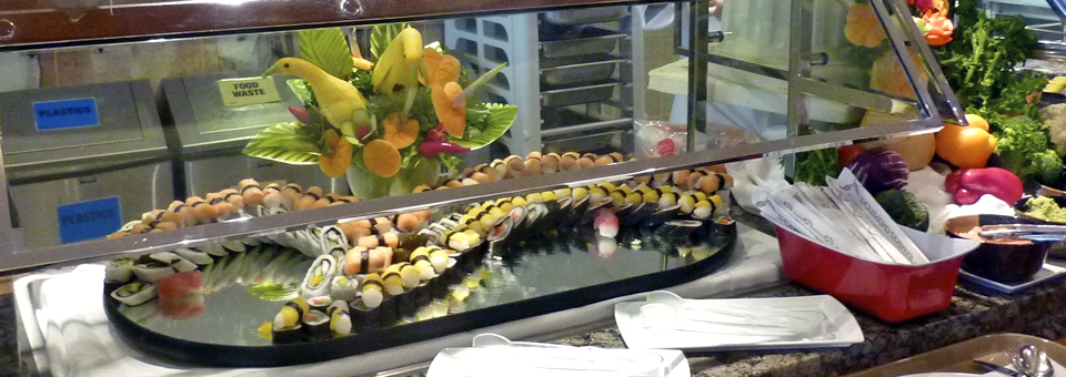 sushi bar at the Lido Restaurant