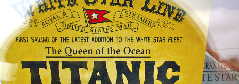  White Star Line Titanic poster