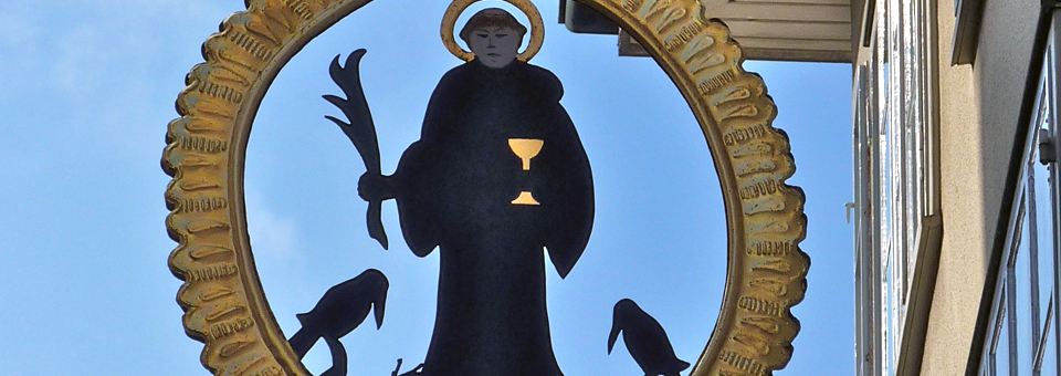 St. Meinrad and raven sign, Einseideln