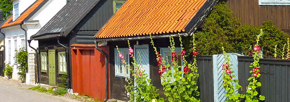 charming houses in Visby, Gotland