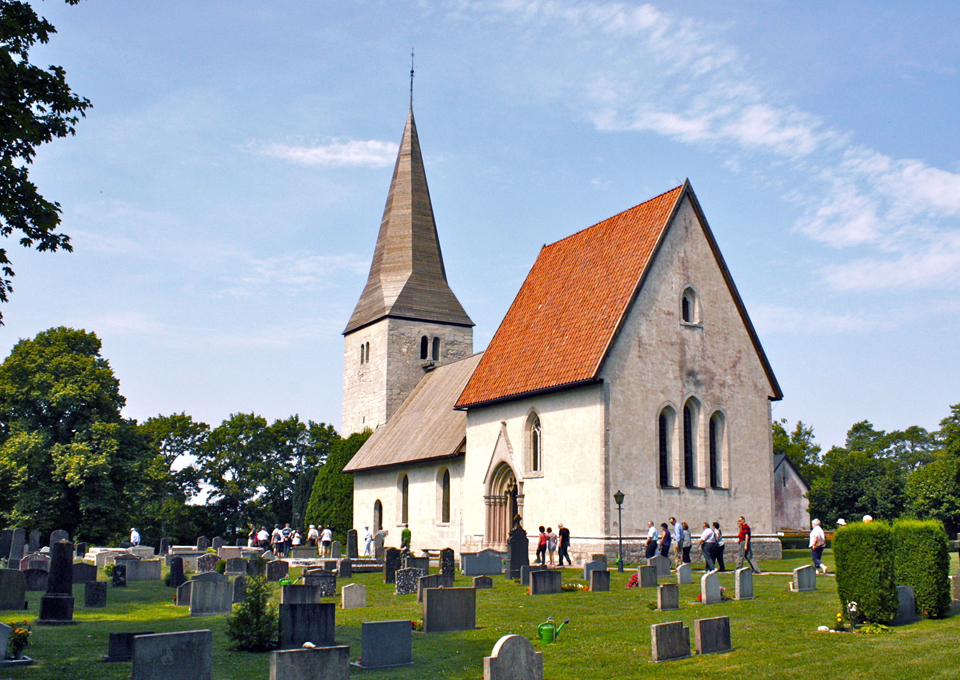 Fröjel Socken’s “saddle style” church, Gotland