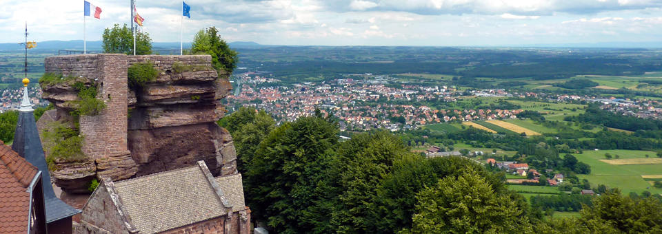 view from Château du Haut Barr