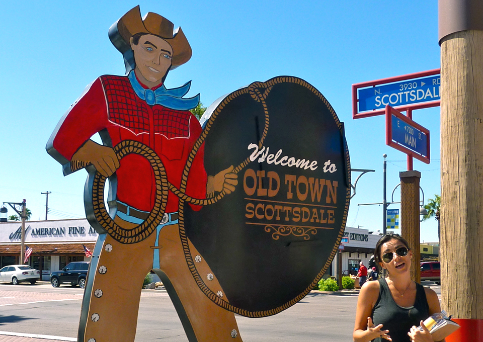Annie Breheny lead a food tour through the historic Old Town of Scottsdale, Arizona