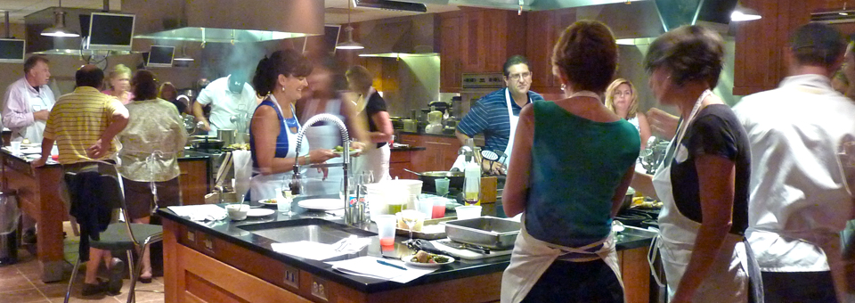 Cooking class at New York Wine and Culinary Center, Canandaigua, New York