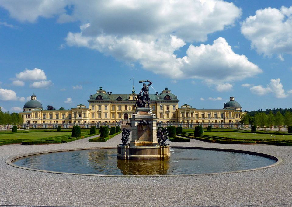 Drottningholm Palace, home of King Karl Gustaf and Queen Silvia 
