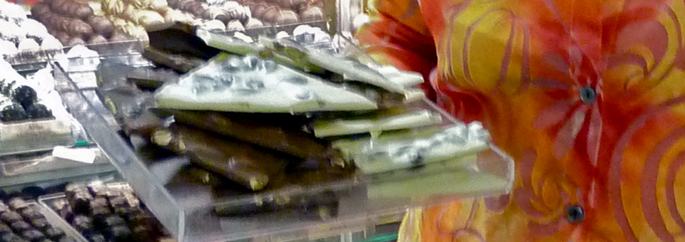 almond bark and other specialty chocolate at Sweet Expressions, Canandaigua, New York
