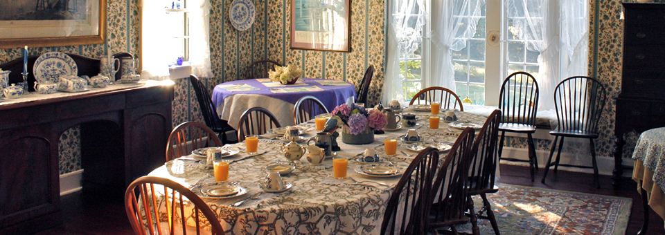 dining room of the at Owen House, Campobello Island