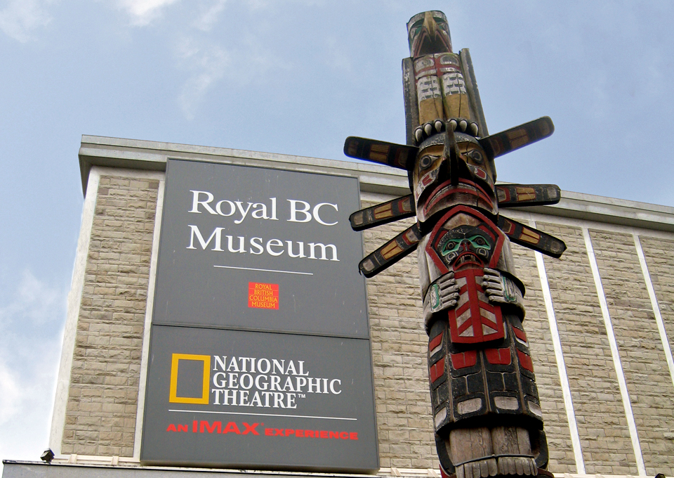 totem pole, Royal BC Museum, Victoria, British Columbia