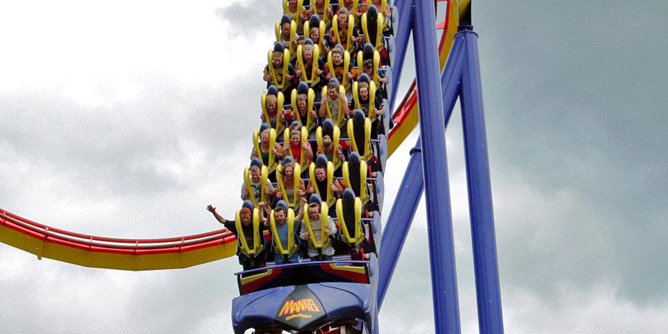 Cedar Point Mantis coaster, Cedar Point, Sandusky, Ohio