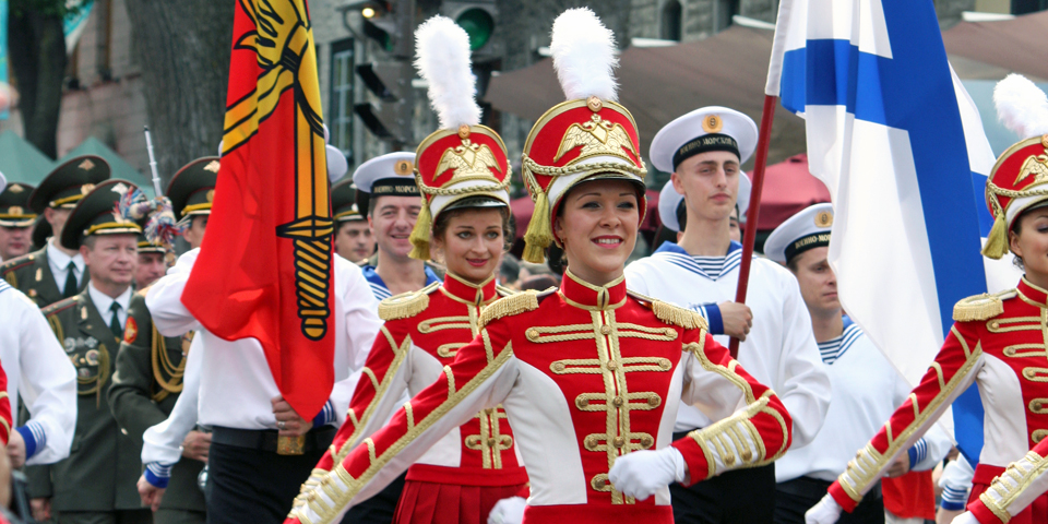Russian band, Quebec City's 400th Anniversary, Canada 