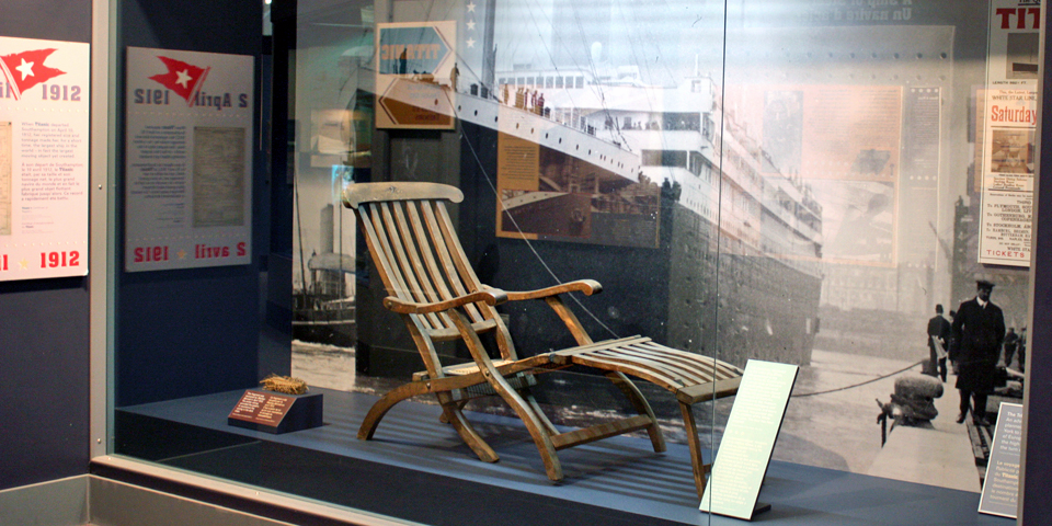 deck chair from the RMS Titanic, Maritime Museum of the Atlantic, Halifax, Nova Scotia
