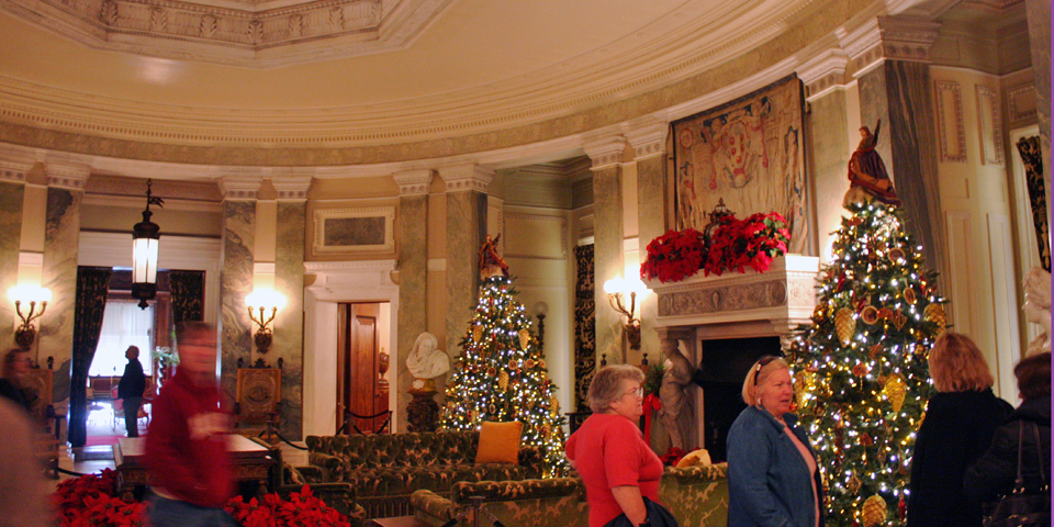 foyer of the Vanderbilt Mansion, Hyde Park, New York