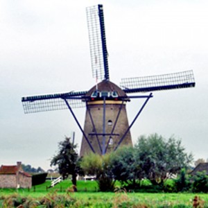 windmill at Kinder Dijk, Kingdom of the Netherlands