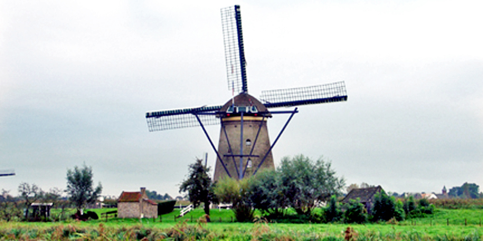 windmill at Kinder Dijk, Kingdom of the Netherlands