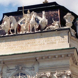 Detail of Austrian National Library, Vienna, Austria