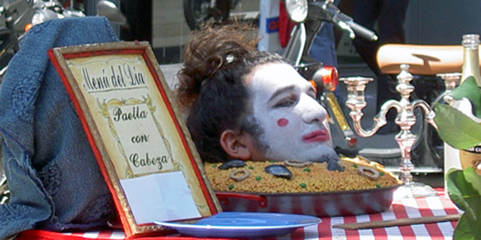 Barcelona's Las Ramblas street mime