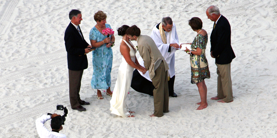 wedding on the beach, One Ocean Jacksonville, Florida