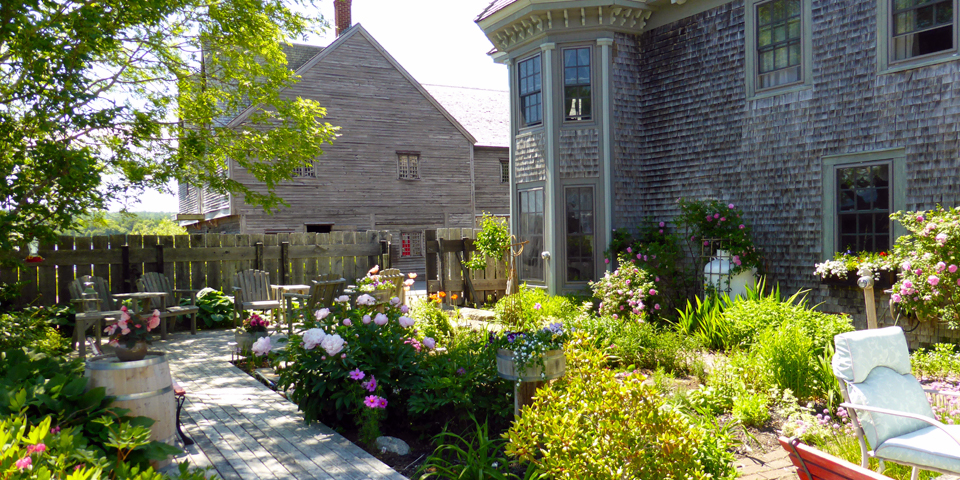 garden of The Cooper's Inn, Shelburne, Nova Scotia