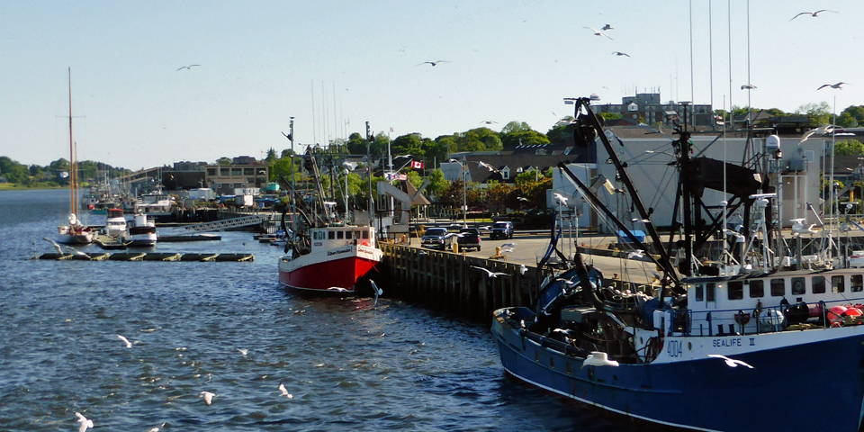 fishing boats at the port, Yarmouth, Nova Scotia