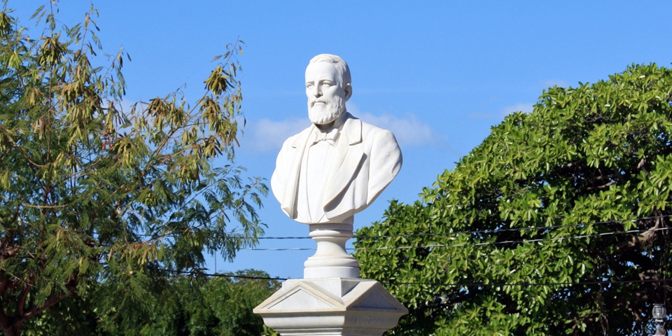 Evaristo Carazo, former President of Nicaragua, in the park named for him, Rivas, Nicaragua