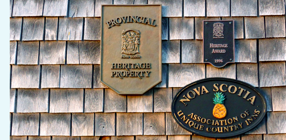 inn signs for Unique Country Inns of Nova Scotia and Registered Heritage Properties