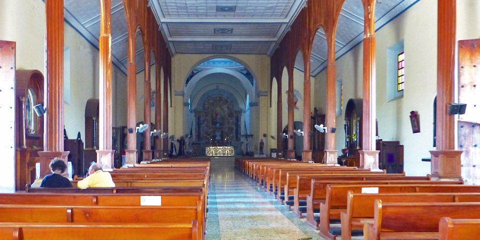 interior of San Pedro Catholic Church, San Juan del Sur, Nicaragua