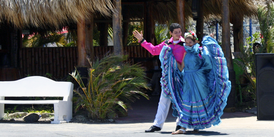 dancers at the port of San Juan del Sur, Nicaragua