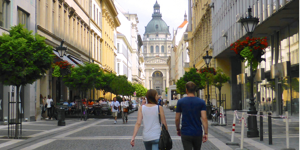 approach to St. Stephen’s Basilica, Budapest 