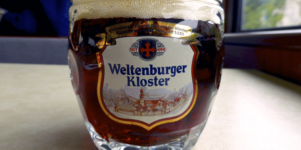 award-winning Weltenburger Kloster dunkel beer