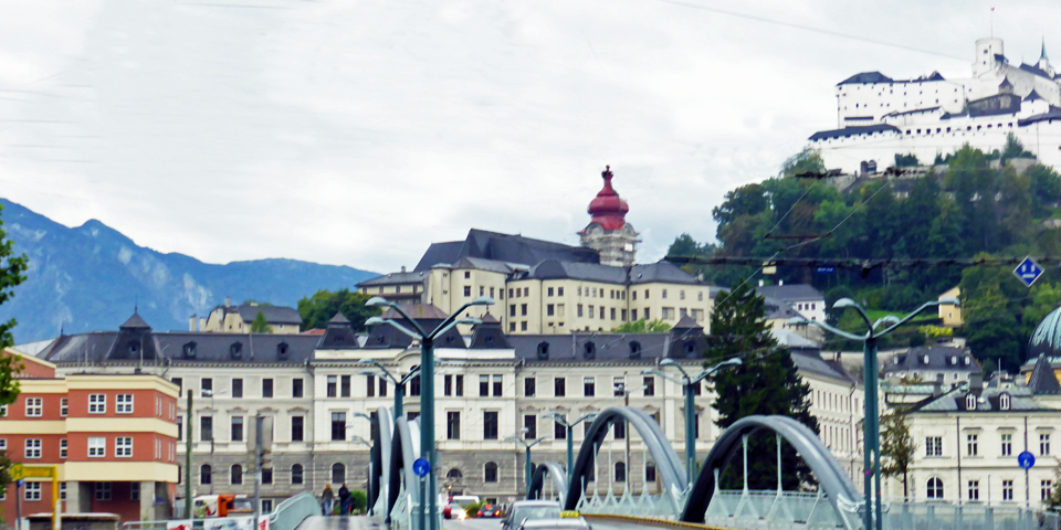 Nonnberg Abbey, with re dome, Salzburg, Austria