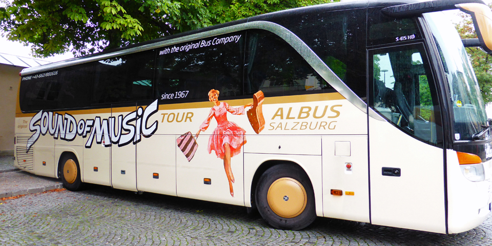 The Original Sound of Music Tour bus, Salzburg, Austria