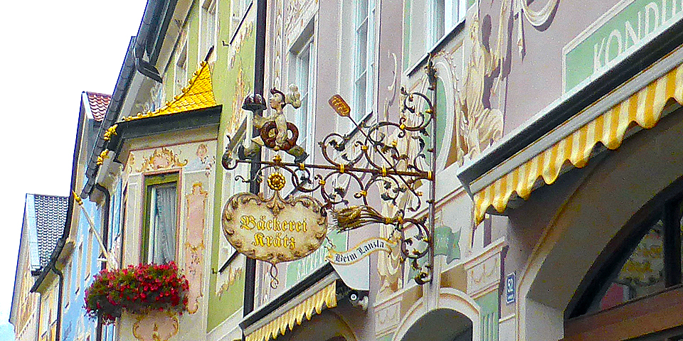 bakery sign in Partenkirchen