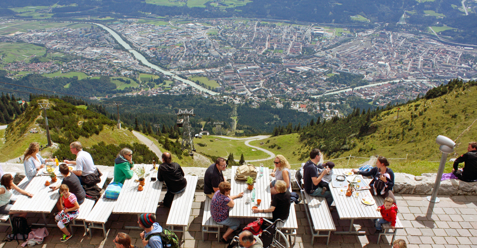 view from Seegrube of Innsbruck, Austria