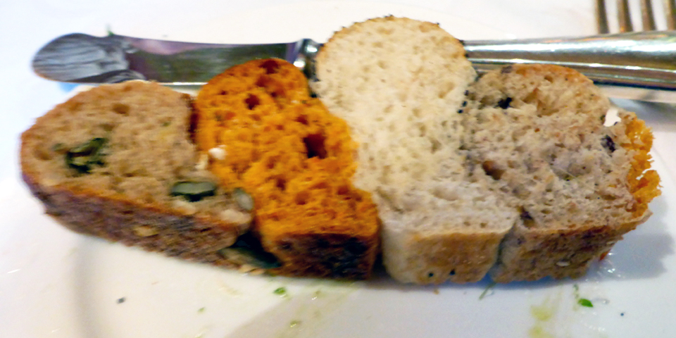 the wonderful bread served nightly, Europa Stüberl, The Grand Hotel Europa, Innsbruck