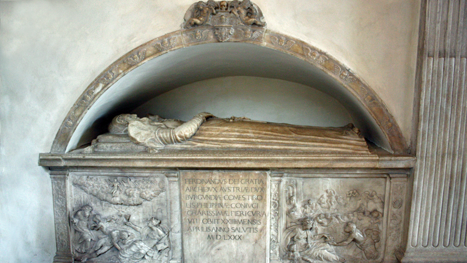 tomb of Archduke Ferdinand II's wife, Philippine Welser, Innsbruck, Austria